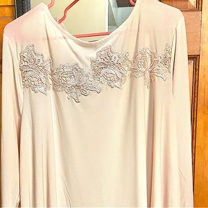 Light Pink lovely blouse, with beautiful embroidery.